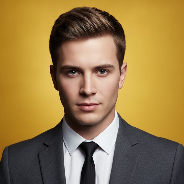 Bold Color style AI headshot sample