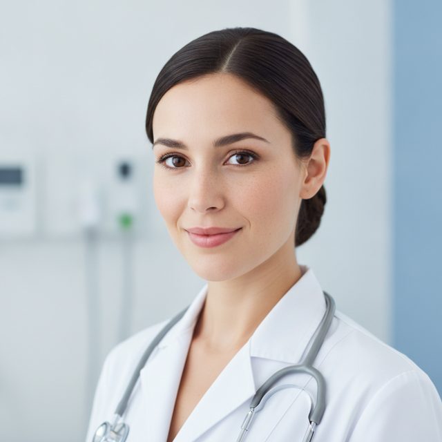 Medical style AI headshot sample