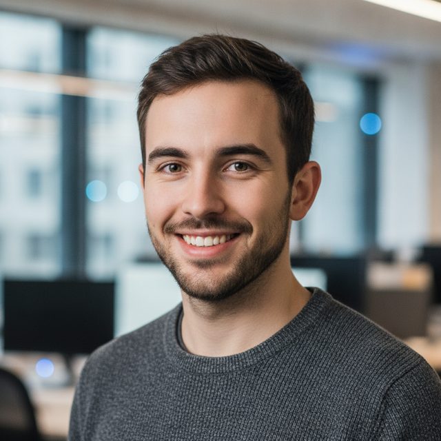 Startup style AI headshot sample
