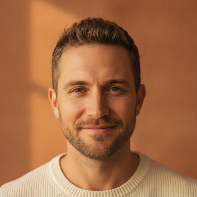 Warm Studio style AI headshot sample